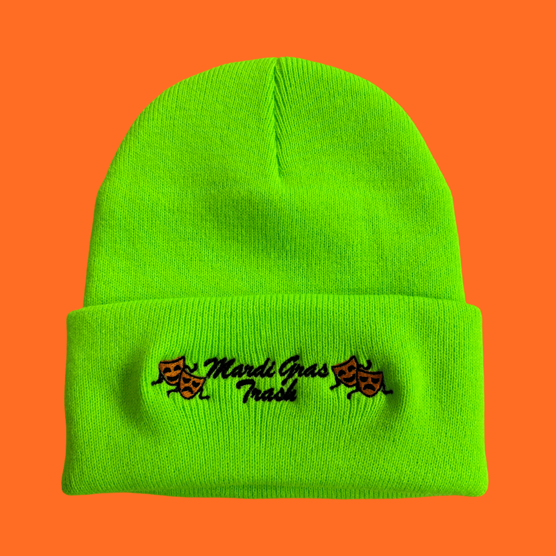 Image of HAND GERNADE GREEN BEANIE 