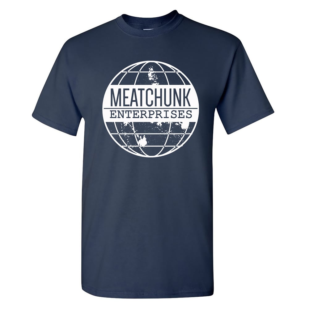 Image of MEATCHUNK GLOBE LOGO T-SHART