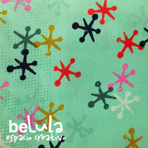 Image of Tela algodón patchwork: Estrellas redondeadas Cotton and Steel