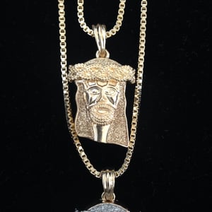 Image of Gold / silver Jesus piece