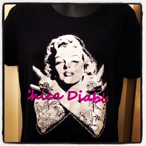 Image of Chica Diabla - Marilyn rocker tee - Men's and Women's sizes