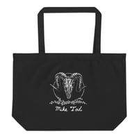 Mike Tod Ram Skull Large Organic Tote Bag