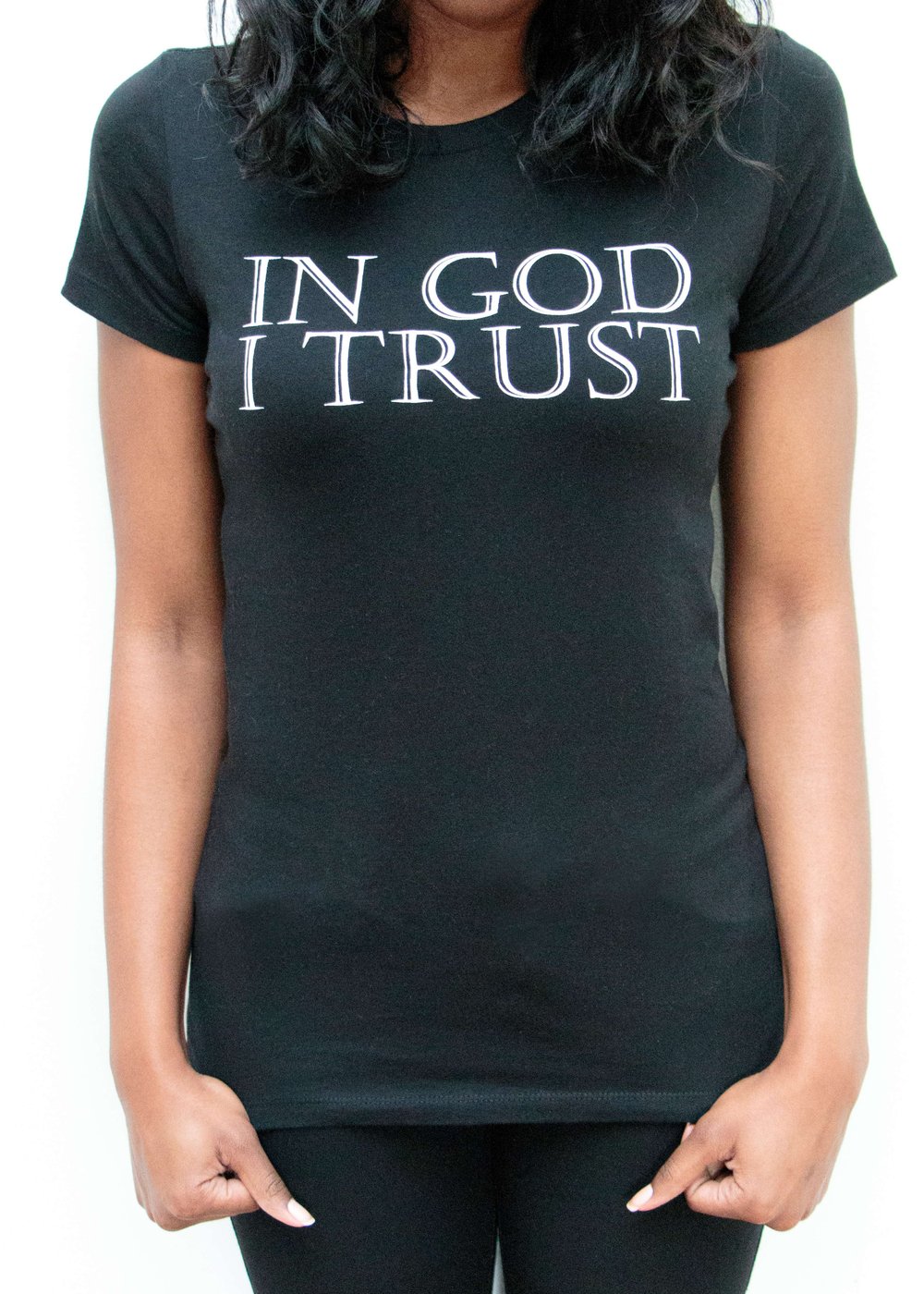 Image of In God I Trust Crew Neck Tee