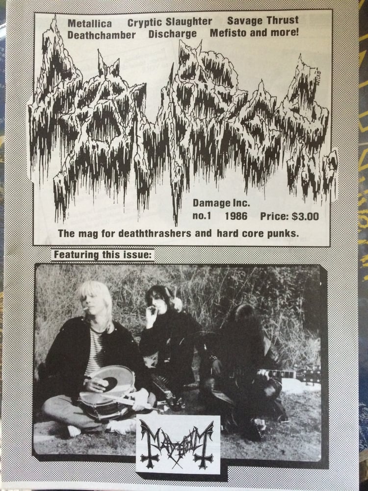 Image of Damage Inc. Fanzine No.1 from 1986 by Maniac (Mint condition!)