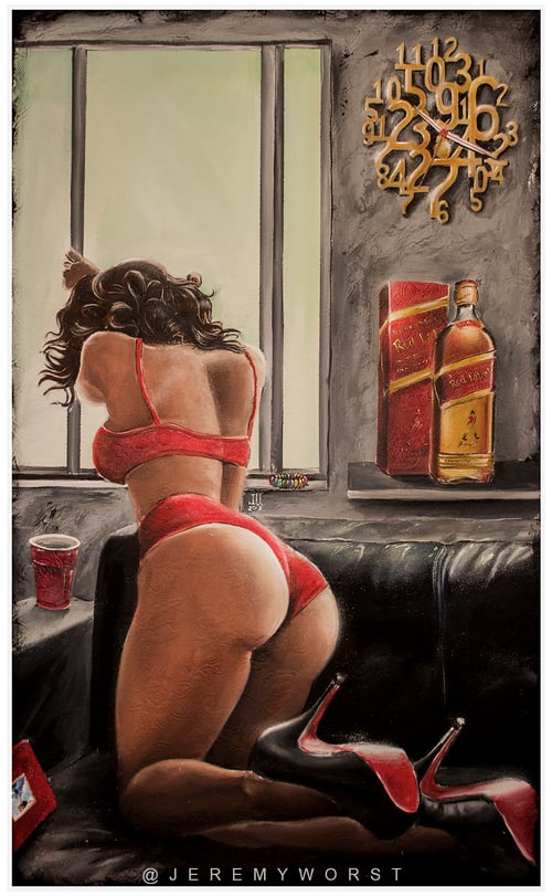 Image of JEREMY WORST On Sight Red Label Original Artwork Signed Print poster