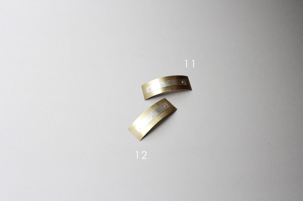 Image of TWO TONE BARRETTES