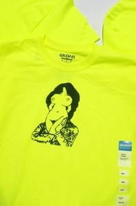 Image of Lady in office T shirt