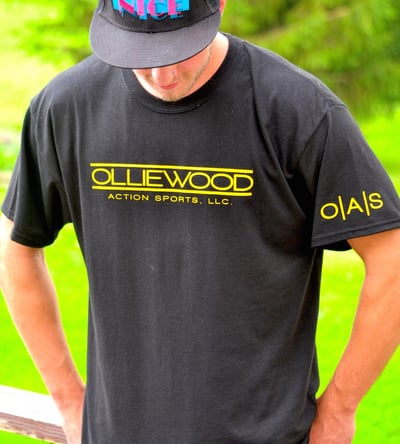 Image of Black/Yellow O|A|S Tee]
