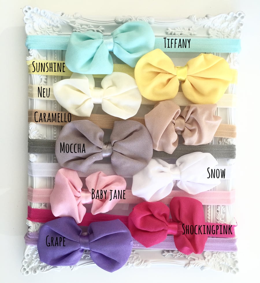 Image of |||| IN STOCK |||| Chiffon Baby Elle Headband