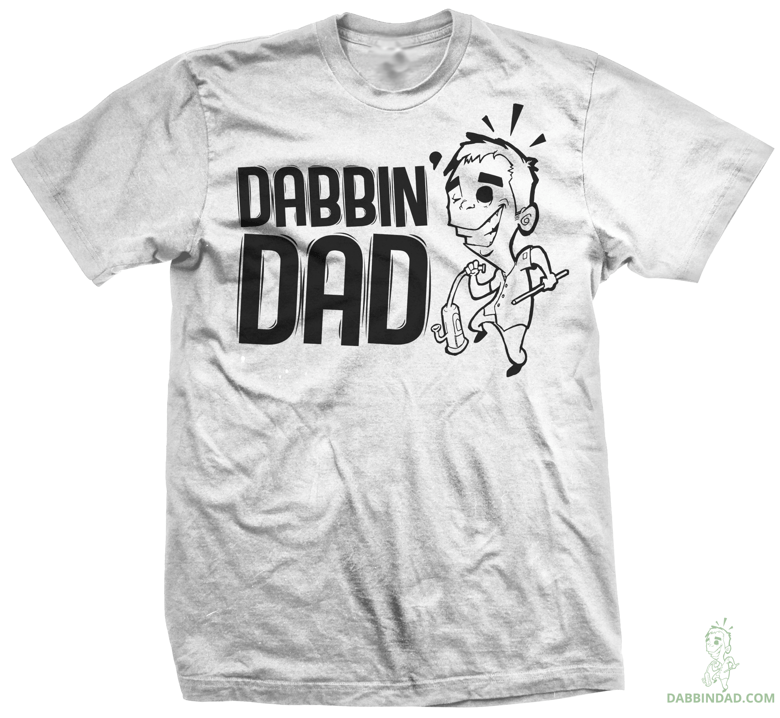 Image of Dabbin Dad - Outline - White Shirt