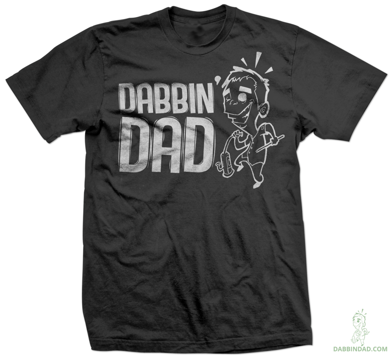 Image of Dabbin Dad - Outline - Black Shirt