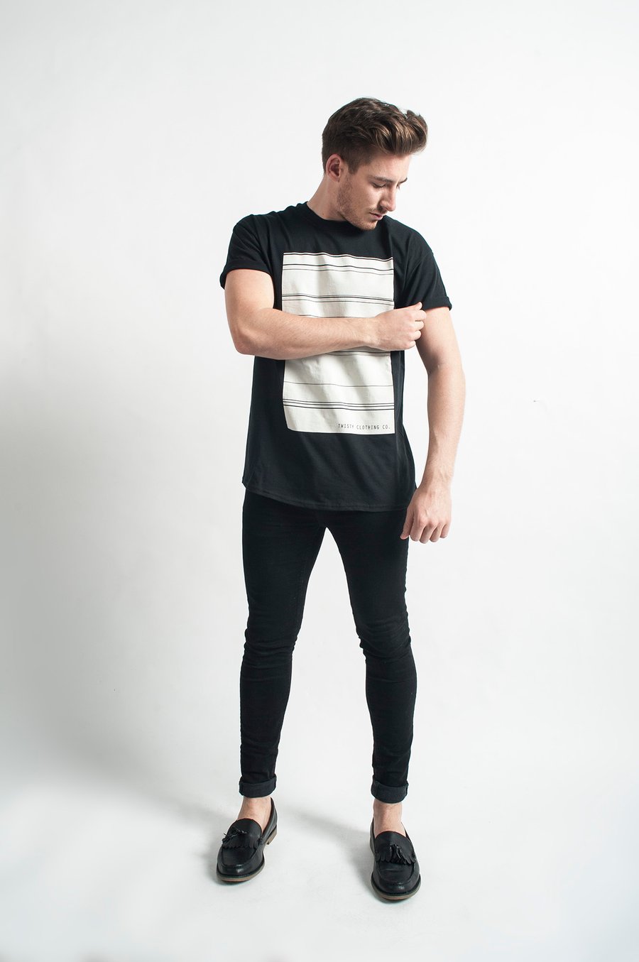 Image of BARCODE BLOCK TEE UNISEX