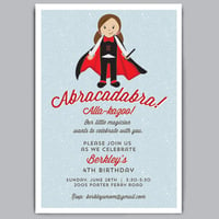 Abracadabra Birthday Invite + Envelopes