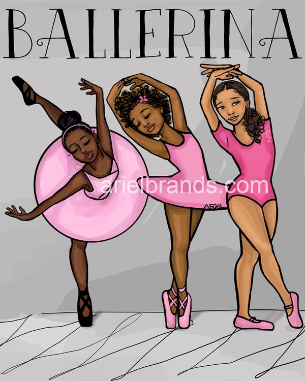 Image of Black Ballerina POSTER/PRINT