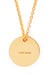 Image of LUCK N LOVE Pure Necklace Big Coin Gold