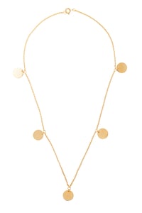Image of LUCK N LOVE Pure Necklace 5 Coin Gold