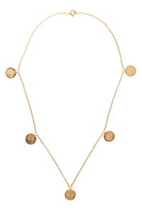 Image of LUCK N LOVE Necklace 5 Coin Gold