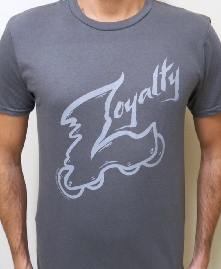 Image of "Loyalty" Tee Charcoal with Free Shipping & "Go 4th" DVD