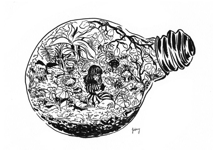 Image of "Living in a Terrarium" Print