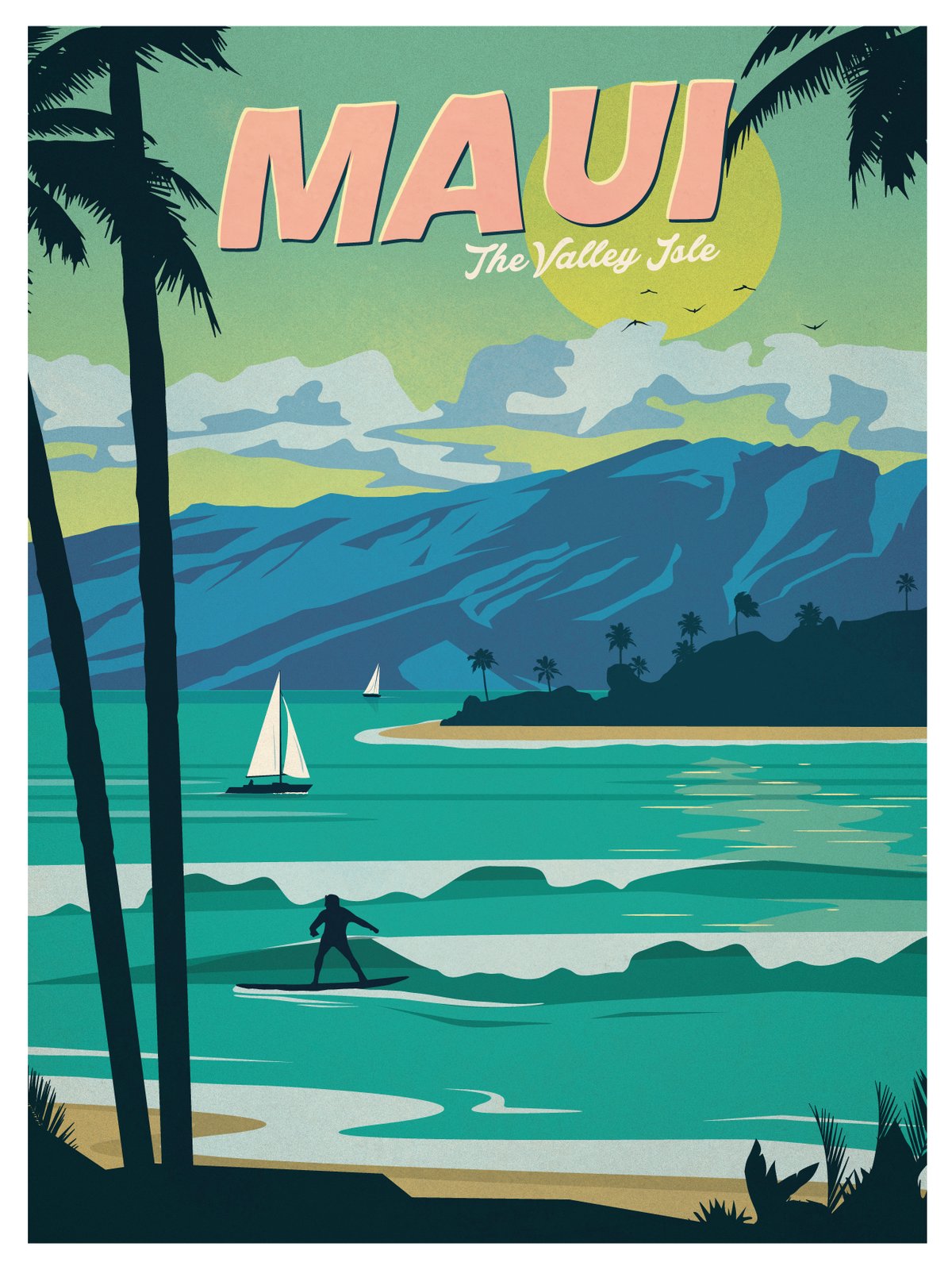 IdeaStorm Studio Store — Vintage Maui Poster