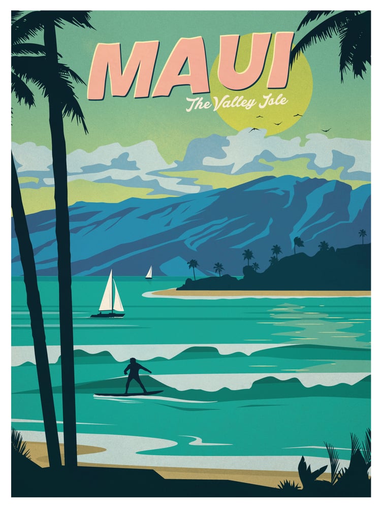 Image of Vintage Maui Poster