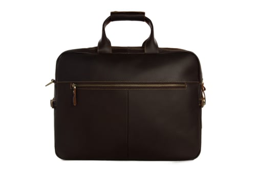 Image of 15'' Handmade Genuine Cow Leather Briefcase / Laptop Bag / Men's Handbag 8951