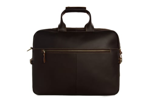 Image of 15'' Handmade Genuine Cow Leather Briefcase / Laptop Bag / Men's Handbag 8951