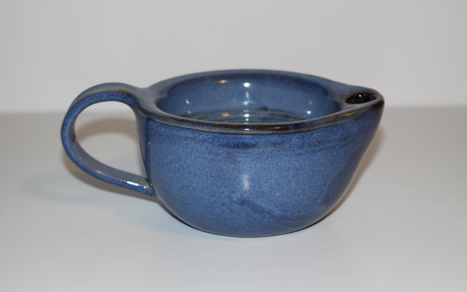 Image of Shaving Scuttle / Shaving Mug / Blue Scuttle / Ridges for Good Lather / Warm Lather / Made to Order