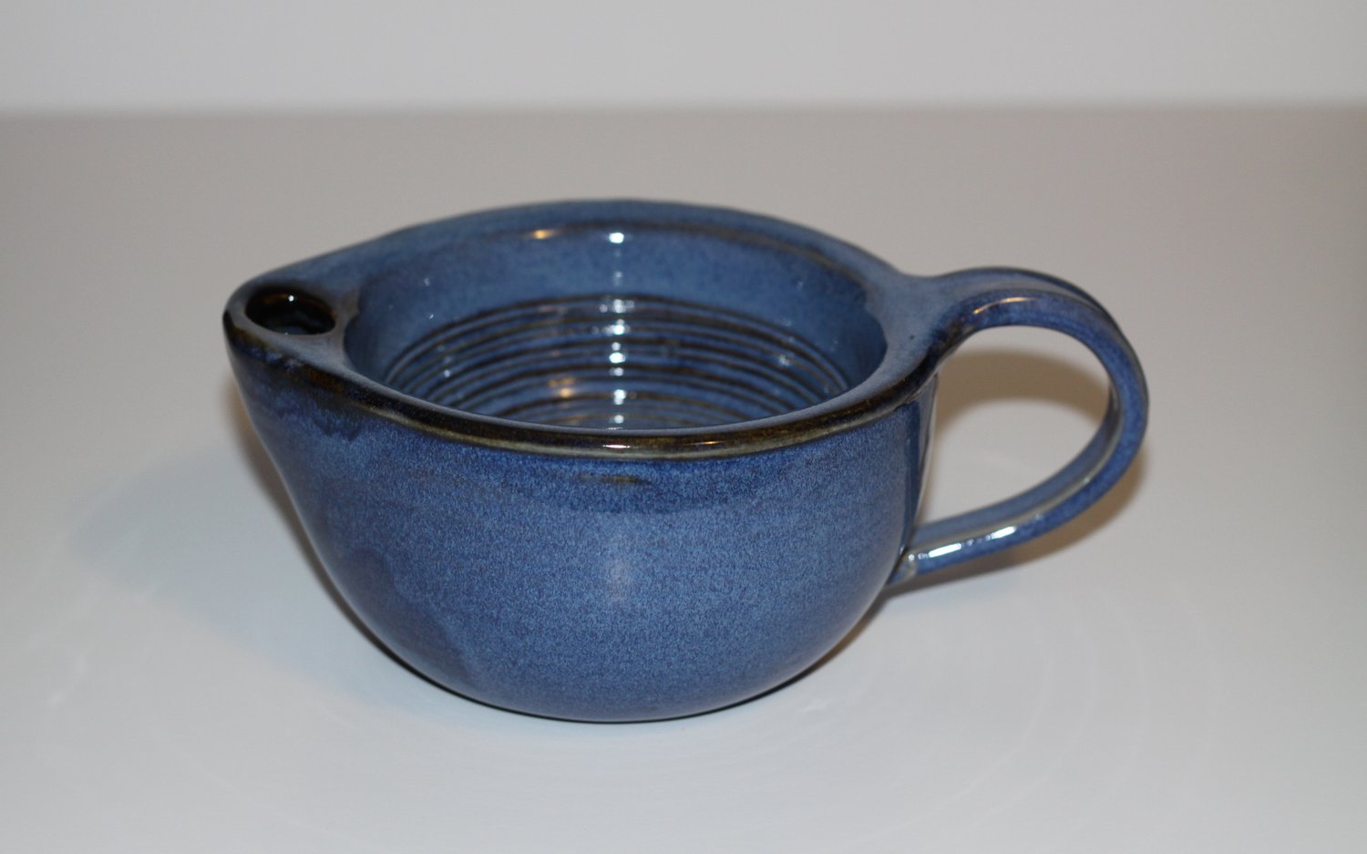 Image of Shaving Scuttle / Shaving Mug / Blue Scuttle / Ridges for Good Lather / Warm Lather / Made to Order