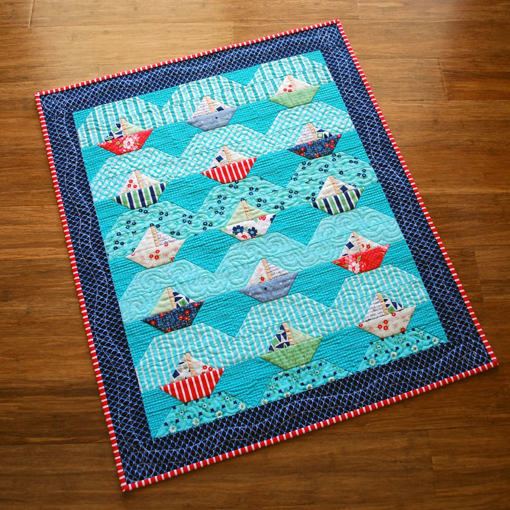 Image of Willoughby Bay - Sailboat PDF Quilt Pattern