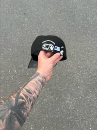 Image 2 of YIN YANG KOI BLACK  SHOHEI OHTANI LOS ANGELES DODGERS CUSTOM FITTED CAP