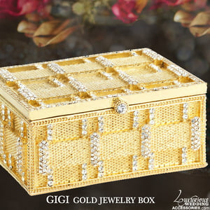 Image of Gigi Gold Swarovksi Crystal Jewelry Box