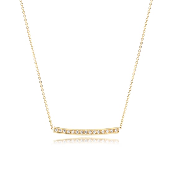 Image of Flow Diamond Necklace, 18K yellow gold
