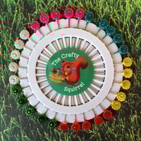 Image 4 of Crafty Squirrel Flower, Heart & Leaf Sewing Pins