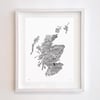 Scotland Type Map (White)