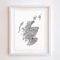 Image 1 of Scotland Type Map (White)