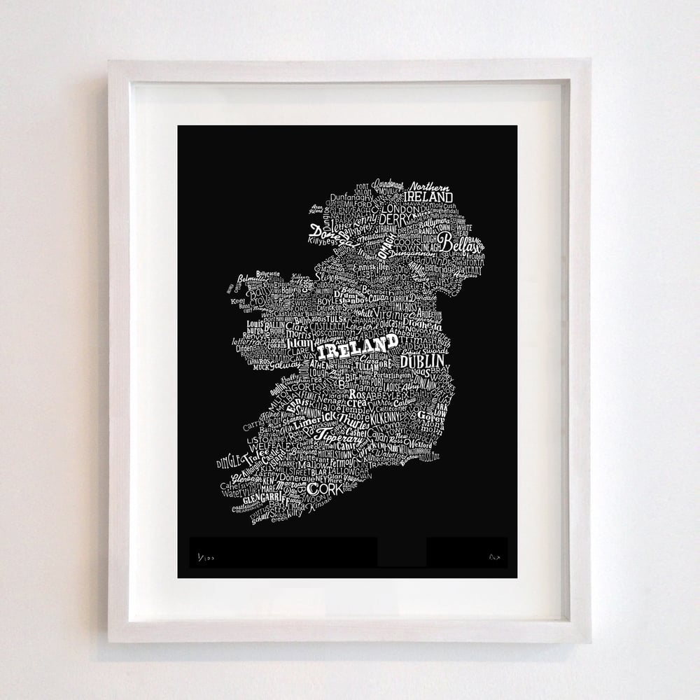 Ireland Type Map (Black, 2014)