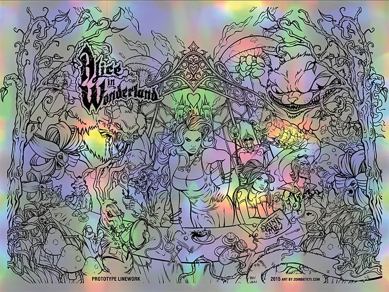 Alice In Wonderland Edition of 100 Prints / Zombie Yeti