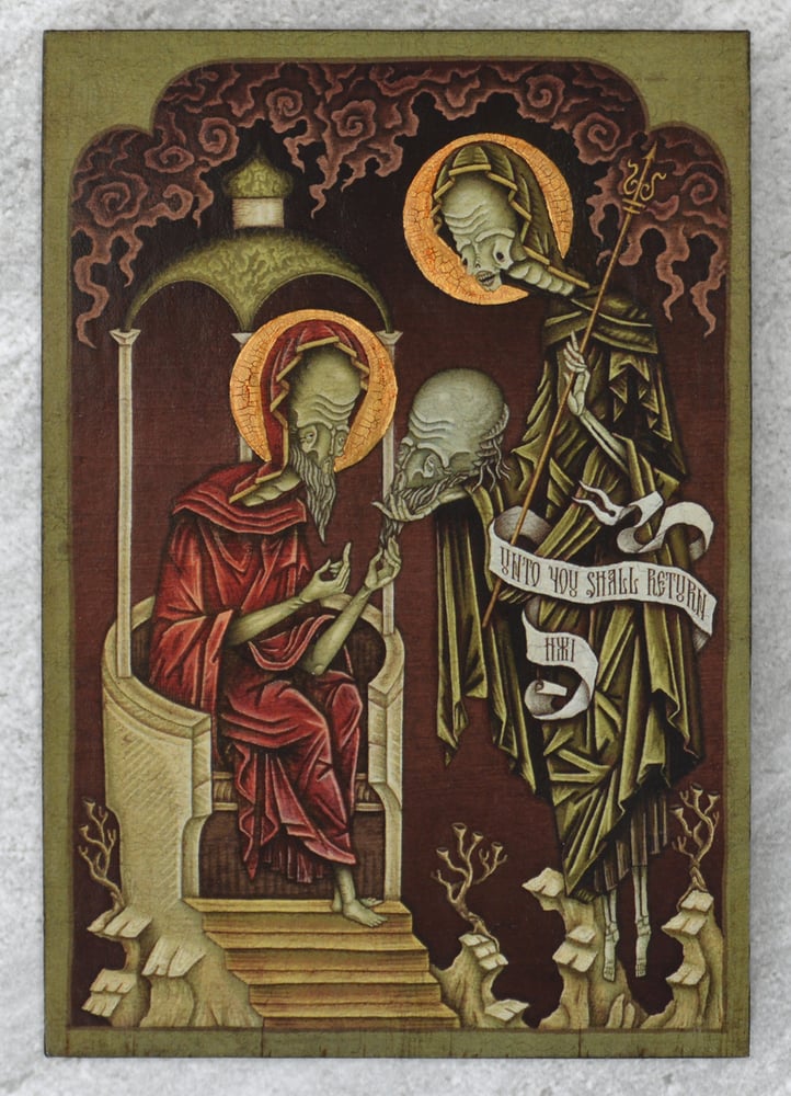 Image of "Unto you Shall Return" Wooden Icon