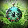 Enchanted Fairy Forest Round Pendant