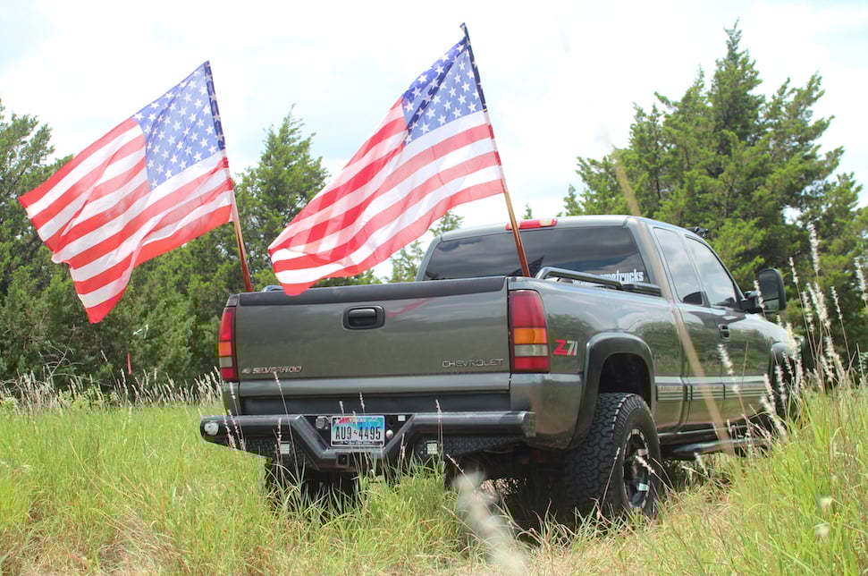 Image of 3 count -3' x 5' American Flags