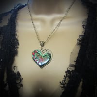 Image 3 of Poison Ivy Lazy Heart Bronze Pendant