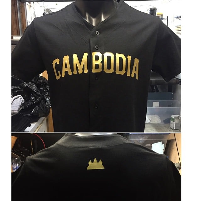 Image of REP CAMBODIA BLACK COTTON JERSEY