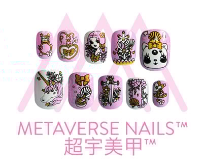 Image of Metaverse Nails- Princess Fantasy (SKU: A1101)
