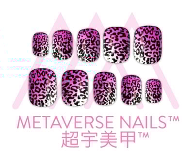 Image of Metaverse Nails- Neon Leopard (SKU: A1100-P)