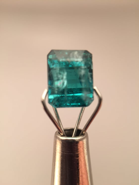 Image of Faceted Blue Tourmaline 01