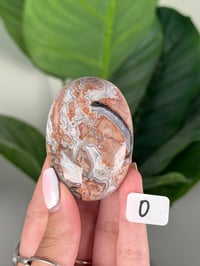 Image 15 of SANGRIA LACE AGATE PALM STONES LOT 1