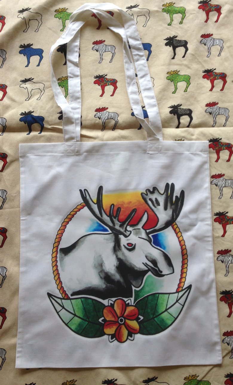 Image of Moose Tote Bag