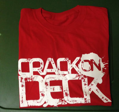 Image of (Red/white) Crack On Deck™ Brand [Tee Shirt]