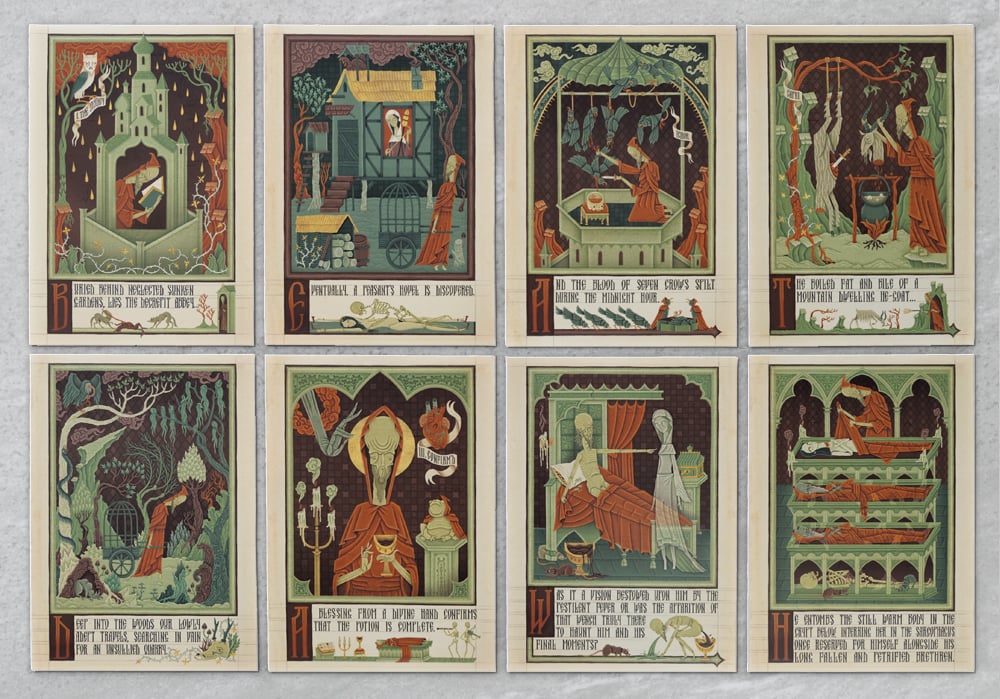 Image of "Dismal Incantation VIII Postcard Set"